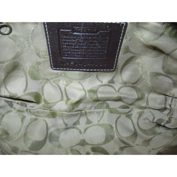 Coach 2004 Soho Suede & Leather Demi Hobo Handbag in Denim Gray Blue 4284 - Picture 6 of 12